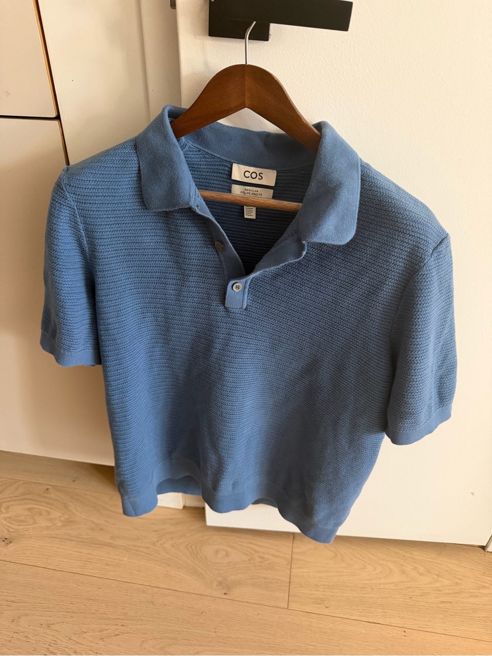 COS Light Blue Knit Polo